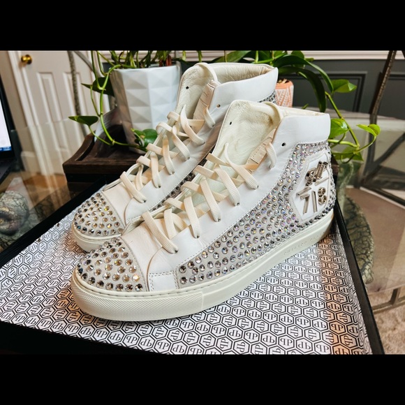 White Philipp Plein Mens Sneaker W 